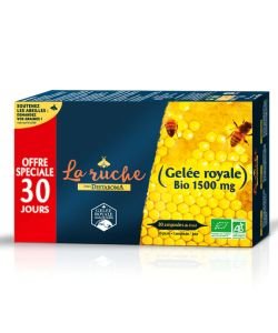 Gélée Royale 1500 mg BIO, 30 ampoules